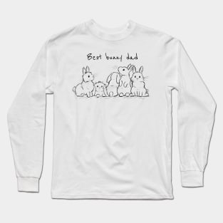 Best bunny dad Father’s Day design Long Sleeve T-Shirt